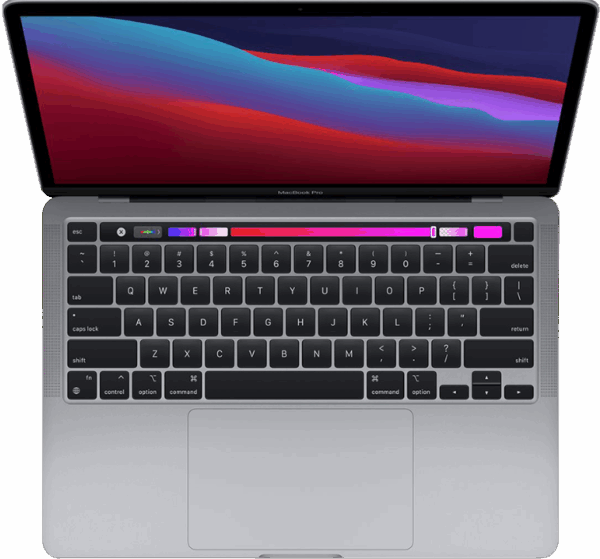 MacBook Pro 13-inch M1 8gb 256GB Spacegrey - Afbeelding 3